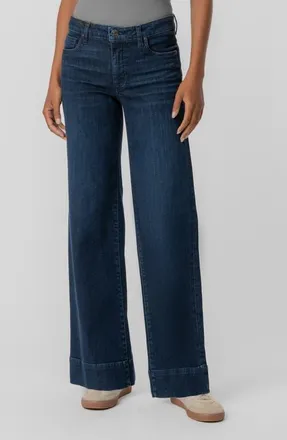 Kut from the Kloth Maya Fab Ab Wide Leg Jeans in Masterpiece at Nordstrom, Size 10