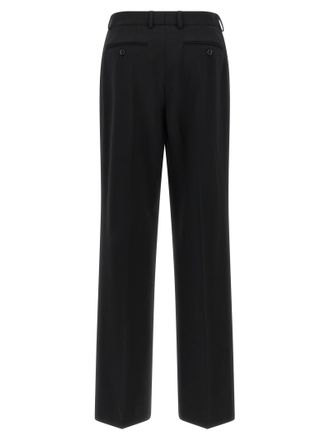 Dolce & Gabbana Womens Black Virgin Wool Casual Pants