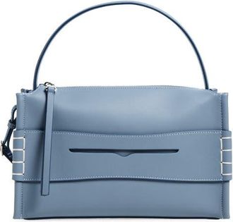 J.W.Anderson Loafer Leather Top Handle Bag in Powder Blue 805 at Nordstrom