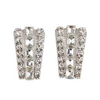 Self Portrait Multi-Crystal Earrings with Intricate Design