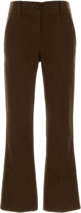Brunello Cucinelli Brown Slim Bootcut Pant