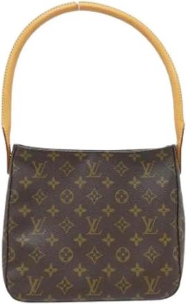 Louis Vuitton Pre-owned Shoulder Bags, female, Brown, Size: ONE SIZE Pre-owned Looping MM Shoulder Bag