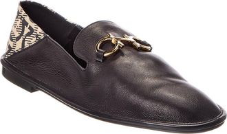 Ferragamo Ferragamo Logo Leather Loafer