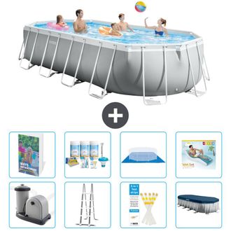 Intex Piscina Prism Frame Oval - 610x305x122 Cm - 9-piezas S683