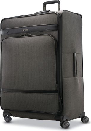 Hartmann Herringbone Deluxe Extended Journey Expandable 29 Large Checked Spinner Luggage in Black Herringbone at Nordstrom