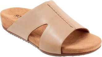 Softwalk Beverly S2304-154 Sandals Womens 5.5 Beige Leather Memory Foam FZP356