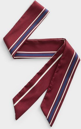 Simons Womens Preppy stripe narrow scarf