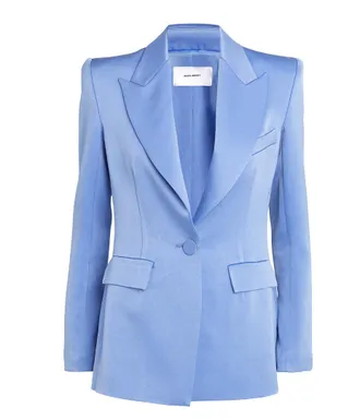 Alex Perry Satin Crepe Blazer Periwinkle Size L
