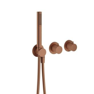 Crosswater MPRO Module Douchekraan - inbouwdeel - 2 functies - handdoucheset - brons geborsteld