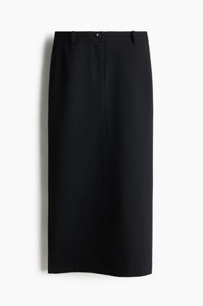 H&M Bleistiftjupe aus Twill - Schwarz