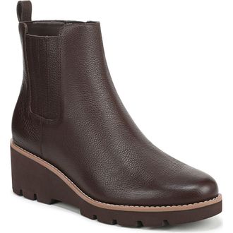 Vionic Aria 2.0 Platform Wedge Bootie in Dark Brown at Nordstrom Rack, Size 8.5
