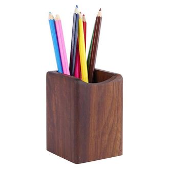 OEM Portal&aacute;pices De Escritorio, Dise&ntilde;o Est&eacute;ticamente Agradable, Estante De Almacenamiento De Escritorio De Madera De Nogal Negro Natural (multifuncional)