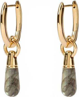 PD Paola Womens Jupiter Single Hoop In Labradorite/gold