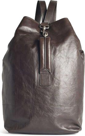 Dries Van Noten Brown Leather Backpack