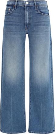 Mother Mid Rise Lasso Sneak Jeans - Dames - Jeans - Blauw - Maat: W26 Katoen