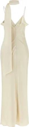 Rotate Slip Dress with Scarf Detail Dress - Ivory
