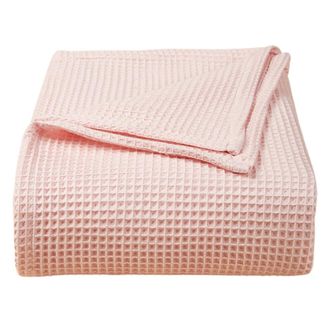 OEM Toalla-manta De Algod&oacute;n Rosa Con Textura De Gofre, Colcha Extragrande De Algod&oacute;n Tejido, Funda De Sof&aacute;, Manta De Viaje: A&ntilde;ade Comodidad A Tu Dormitori