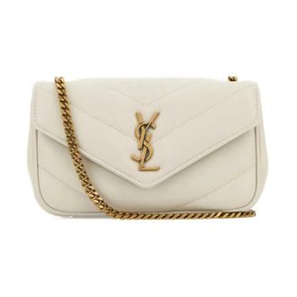 Saint Laurent Mini Loulou Cross Body BAG - Bags - Mujer - Beige - ONE SIZE