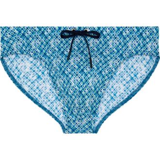 HOM Camaiore Swim Mini Briefs in Blue Print at Nordstrom, Size Xx-Large