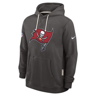 Nike Tampa Bay Buccaneers Initial Home Sideline Nike Mens Dri-FIT NFL Pullover Hoodie in Grey | 03AZ2DV8B-A0M