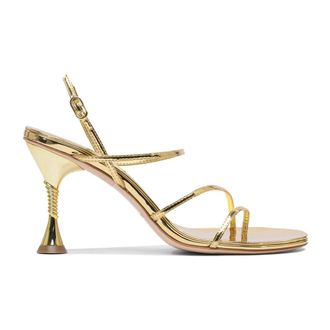 Studio Amelia Studio Amelia, Schoenen, Dames, Geel, 37 EU, Leer, Helix 90 Sandal