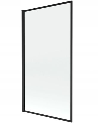 Desconocido Desconocido - Mampara De Ba&ntilde;era 1 Hoja Vidrio Transparente, 70x140 Cm, Perfil Negro