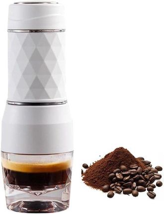 OEM Cafetera Espresso Port&aacute;til - C&aacute;psulas Y Caf&eacute; Molido - Blanca