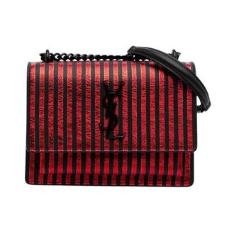 Saint Laurent Pre-owned Sunset Striped Leather Bag - - Pre-owned - Donna - Rosso - ONE SIZE