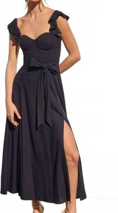 Dress Forum Heaven Sent Corset Flutter Dress In Navy