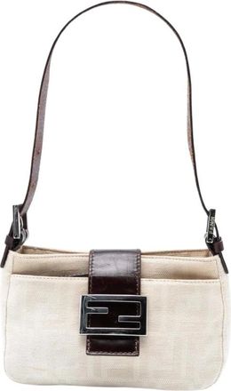 Fendi Pre-owned Shoulder Bags, female, Beige, Size: ONE SIZE Pre-owned Handle Bag