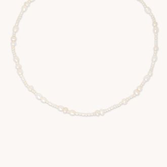 Astrid & Miyu Serenity Freshwater Pearl Beaded Necklace in Gold | Jewellery by Astrid & Miyu Jewellery Christmas Gift For Her / Women