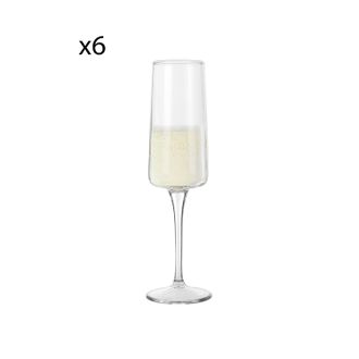 Pasabahce Set 6 flute spumante in vetro 190 ml Iconic