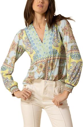 Hale Bob Silk & Linen-Blend Ailani Blouse