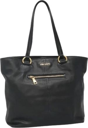 Prada Pre-owned Tote Bags, female, Black, Size: ONE SIZE Pre-owned Vintage Tote Bag
