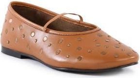 Seychelles Neon Moon Stud Mary Jane Flat in Tan at Nordstrom Rack, Size 8.5