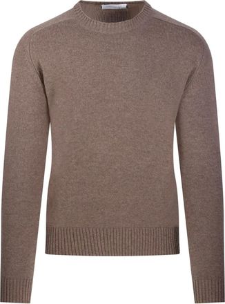 Cashmere Company crew-neck sweater - Brown
