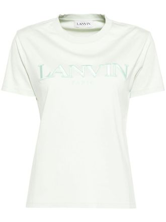 Lanvin T-shirt met logo - Groen