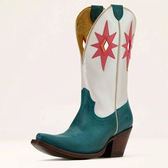 Ariat Womens Starlight Western Boot In Turquoise