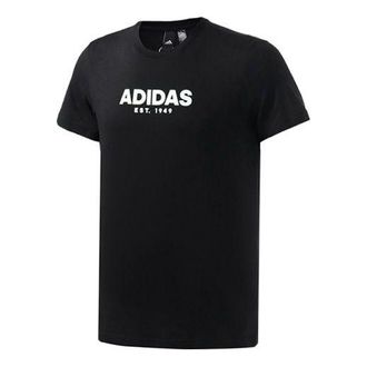 adidas Gfx T adidas 2 Sports Stylish Round Neck Short Sleeve Black EK4730