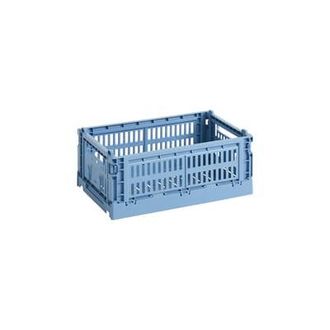 HAY Basket Colour Crate - Blue - Recycled polypropylene - Designer Hay Studio