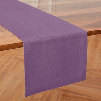 Solino Home Linen Table Runner for Dining Table, Holiday and Everyday Table Decor - Diana in Mulberry at Nordstrom, Size X-Small