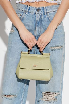 Dolce & Gabbana Sicily Medium Handbag, Womens, Green