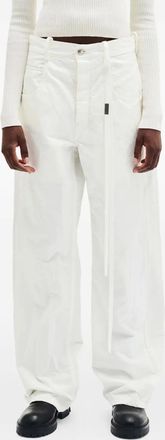 Ann Demeulemeester Pantaloni con tasche utility - Bianco