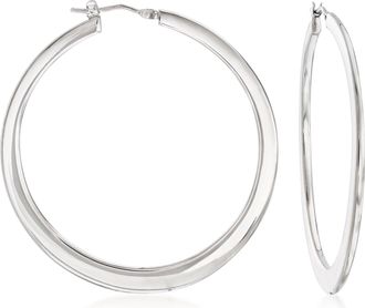 Ross-Simons Italian Sterling Silver Large Hoop Earrings