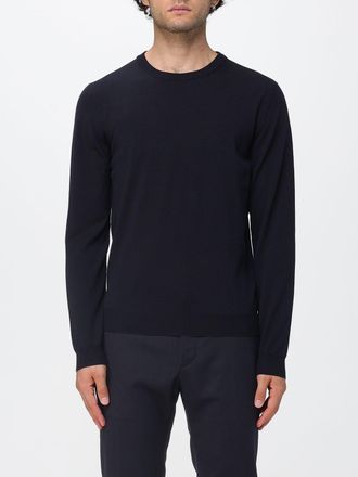 Zanone Crewneck Wool Blend Jumper with Long Sleeves and Ribbed Trims