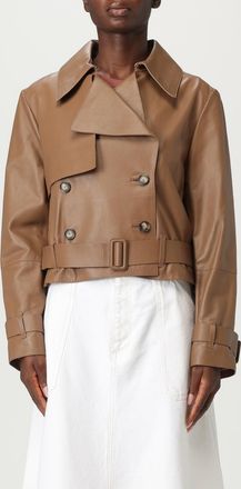 HUGO BOSS Trench doppiopetto Boss in pelle
