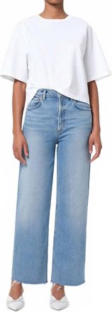 A Gold E Ren High Rise Wide Leg Jean In Forum