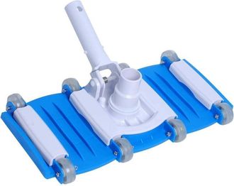 OEM Cabezal De Succi&oacute;n Para Piscina De 14 Pulgadas Con Ruedas Y Peso Integrado - Poweka, Flexible Y Compatible Con Mango Telesc&oacute;pico