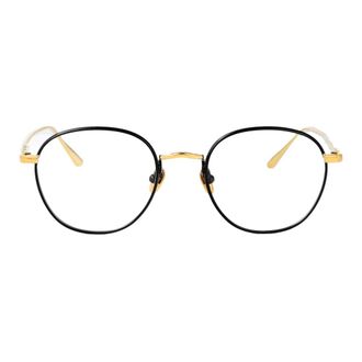 Linda Farrow Glasses, female, Yellow, 49 MM, Stylish Optical Glasses Jules Collection