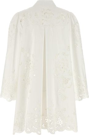 Dolce & Gabbana Womens White Cotton Short Dress